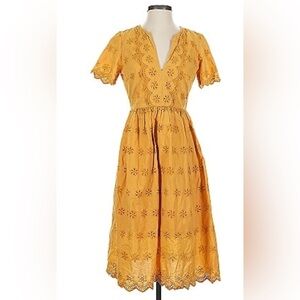 Scalloped Eyelet Dress